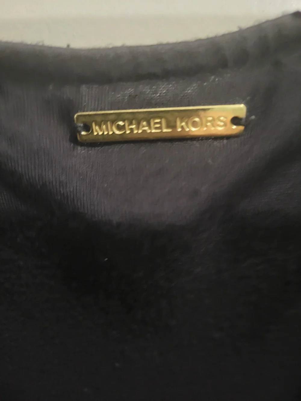 Michael Kors Black V-Neck Long Sleeve Blouse